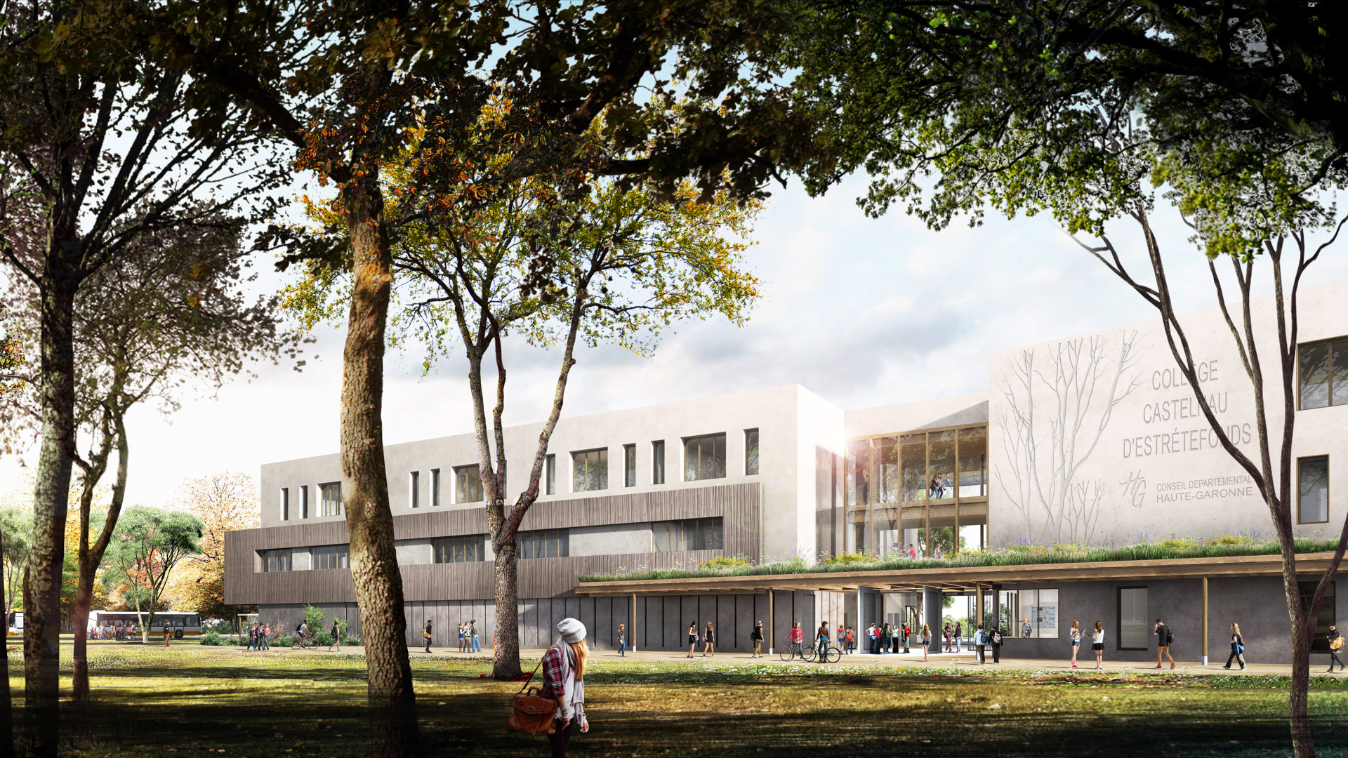 Concours remporté nous allons construire le collège de Castelnau d