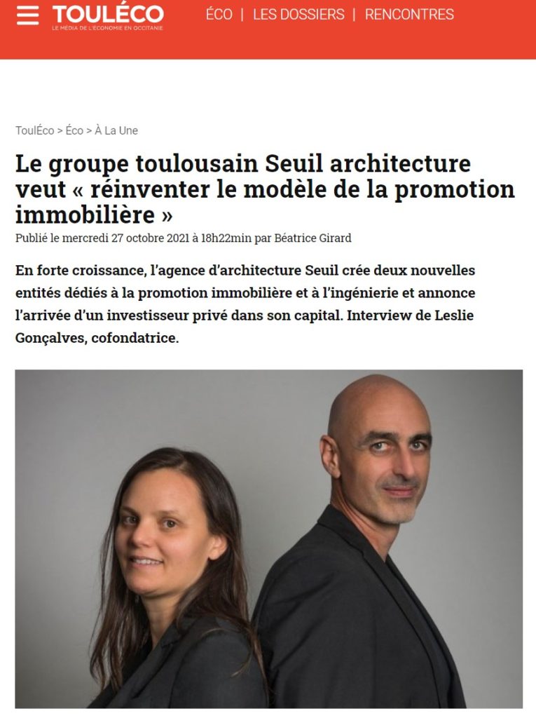 Seuil architecture veut « réinventer le modèle de la promotion immobilière »